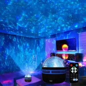 1pc RGB Projection Night Light,Led Table Lamp,Disco Stage Light, Home Theater, Ceiling,Room Decor, Christmas Gift,USB Powered